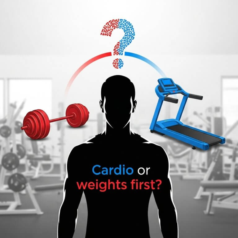 cardio or weights first